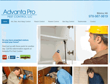 Tablet Screenshot of advantapropestcontrol.com